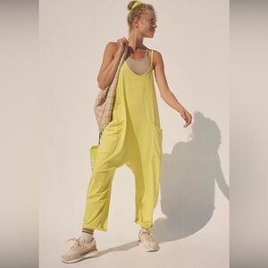 Free People Movement Yellow Hot Shot Onesie Size S